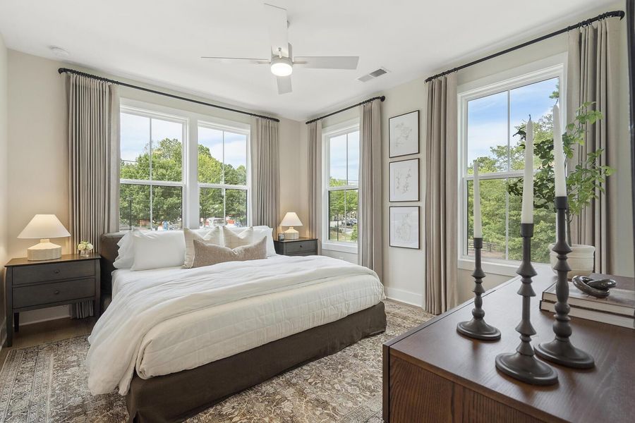 Furnished interior in a model home at BelleWether in Chattanooga (Image 17).