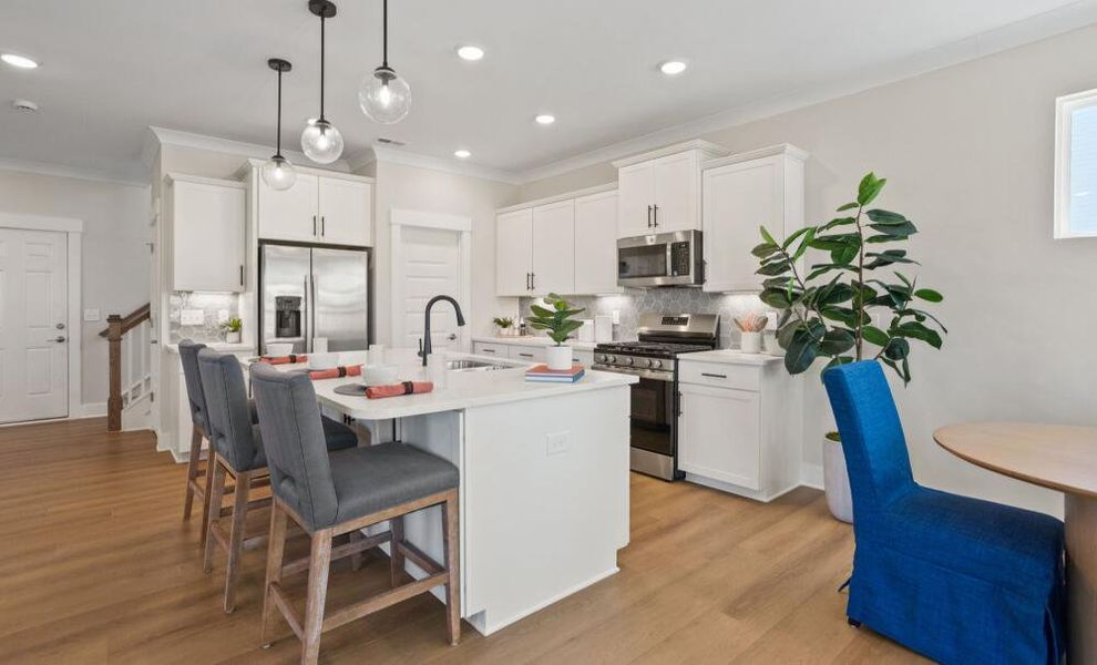 Furnished interior in a model home at Bellevue in Greenville (Image 8). Furnished interior in a model home at Bellevue in Greenville (Image 8).