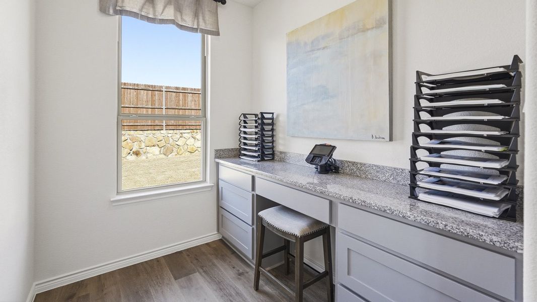 Furnished interior in a model home at The Woods at Lindsey Place in Anna (Image 97).