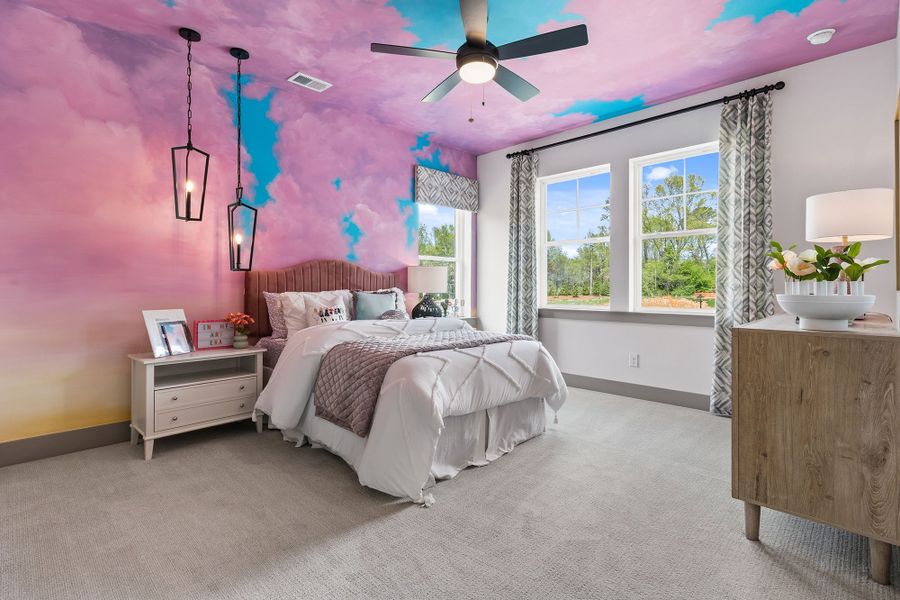 Furnished interior in a model home at Meadow Brook Farms in Cumming (Image 22).