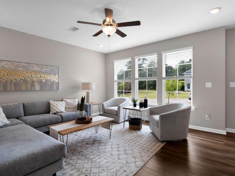 Furnished interior in a model home at Ivy Glen in Perry (Image 6).