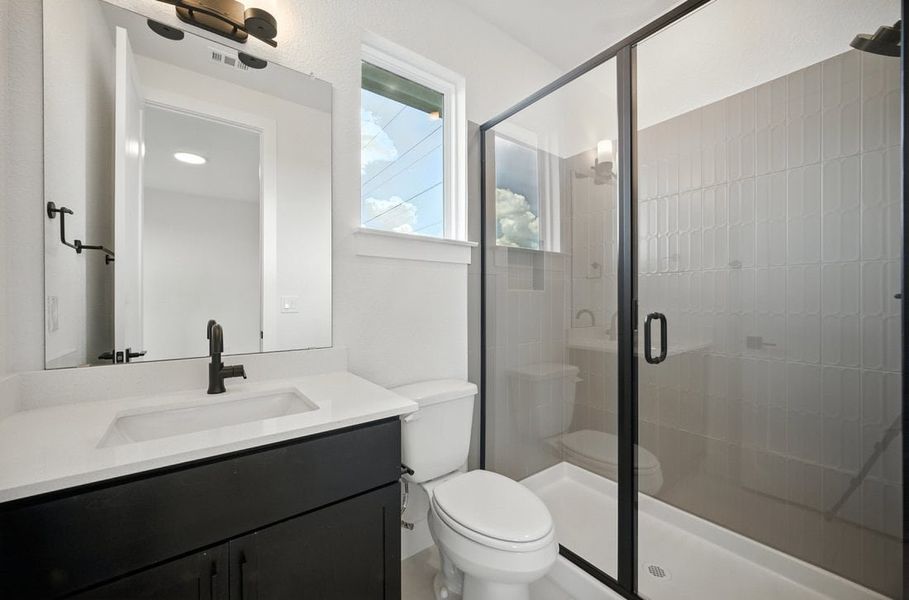 Furnished interior in a model home at Saddle Ridge at Wildhorse Ranch in Austin (Image 22).