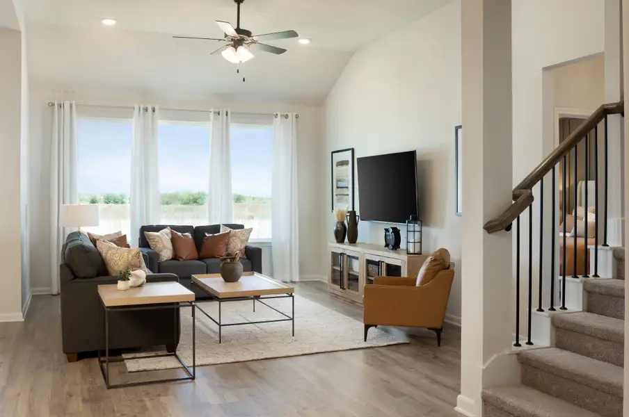 Furnished interior in a model home at Parklands Estates in Marion (Image 5).