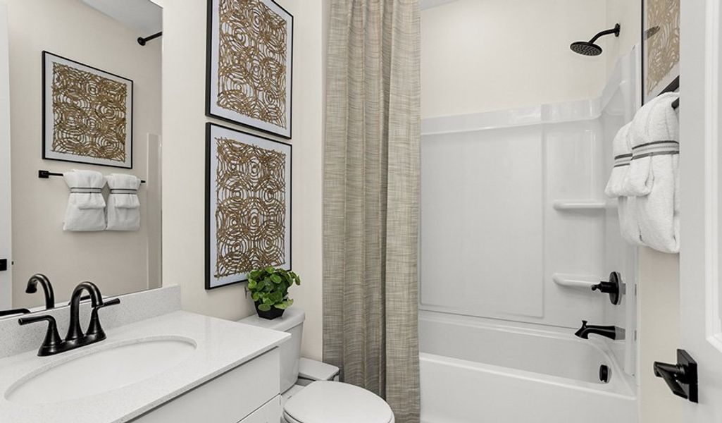 Furnished interior in a model home at The Crossings at Barton Village in Lebanon (Image 22).