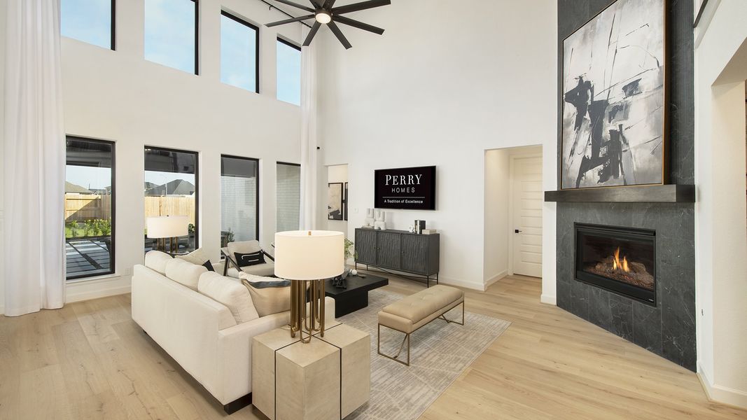 Furnished interior in a model home at Cane Island 60' in Katy (Image 6). Furnished interior in a model home at Cane Island 60' in Katy (Image 6).