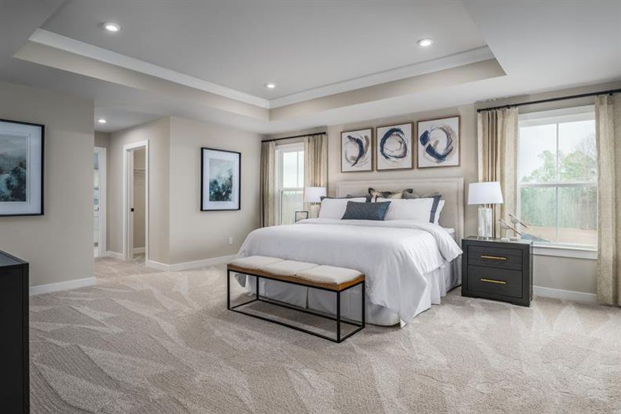 Furnished interior in a model home at Everly Estates in Spartanburg (Image 8). Furnished interior in a model home at Everly Estates in Spartanburg (Image 8).