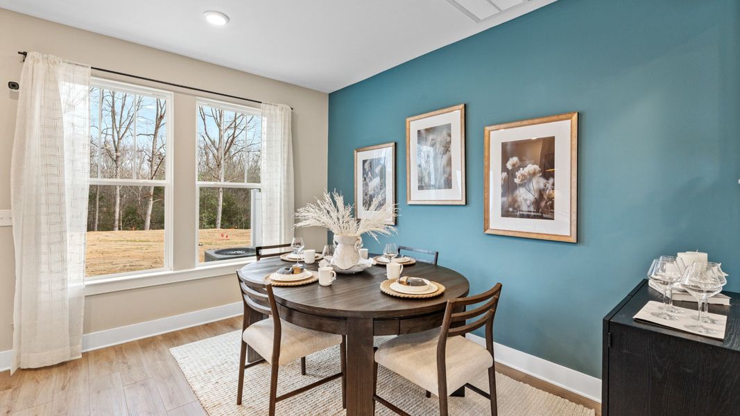 Furnished interior in a model home at Gresham Station in Simpsonville (Image 18).