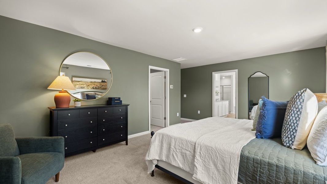 Furnished interior in a model home at Oconee Overlook in Gainesville (Image 12).