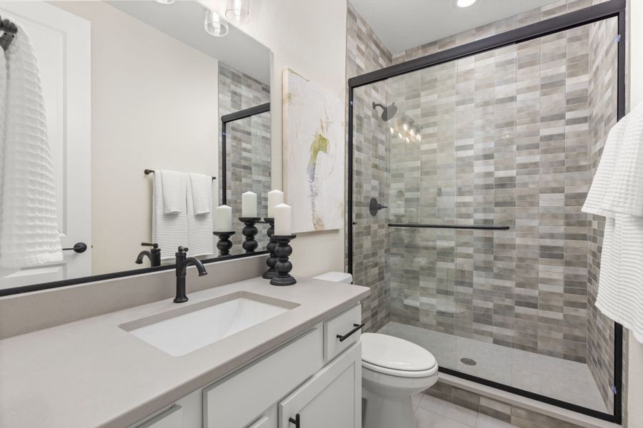 Plan C411 - American Legend Homes' Model in Sterling Ridge - Secondary Bathroom