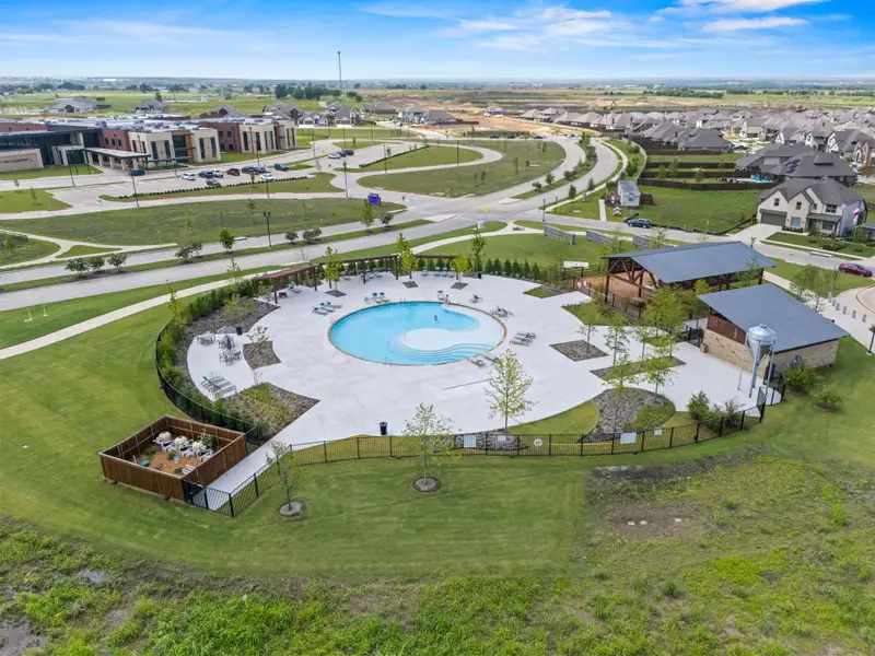 Aerial view of the Silo Mills community in Joshua, TX, showing layout and nearby surroundings (Image 4).