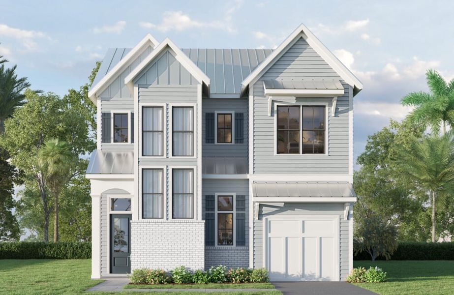 Front exterior of a home in the Pearl Place community, located in Santa Rosa Beach, FL (Image 7).