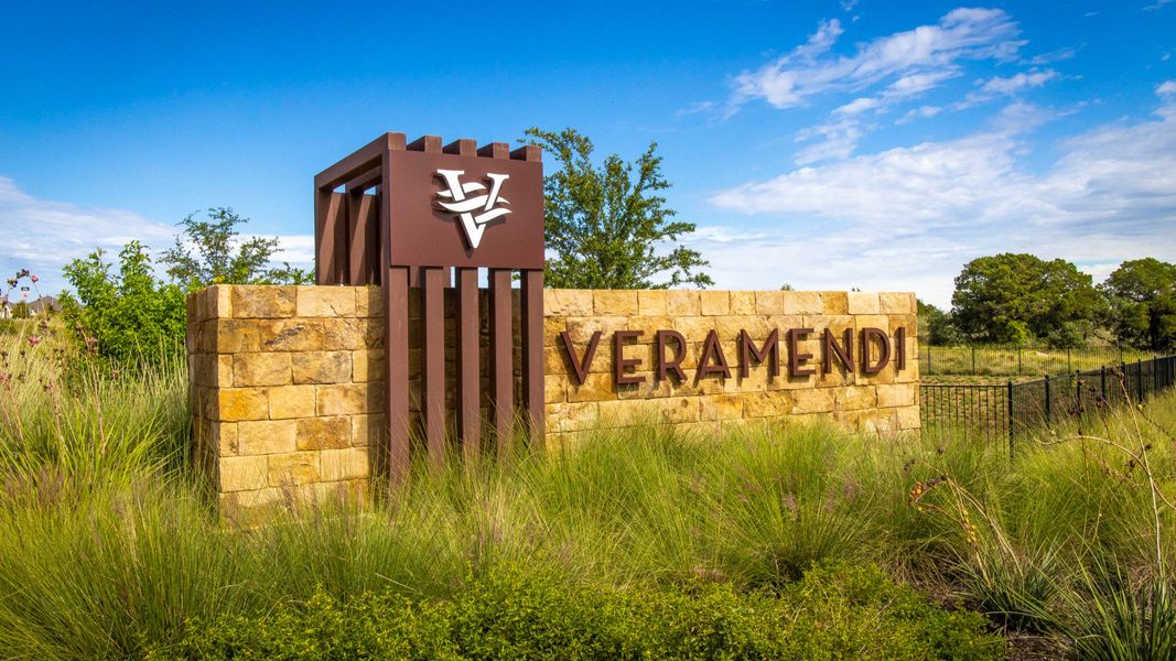 Entrance to the Veramendi community in New Braunfels, TX, featuring signage and landscaping (Image 1). Entrance to the Veramendi community in New Braunfels, TX, featuring signage and landscaping (Image 1).