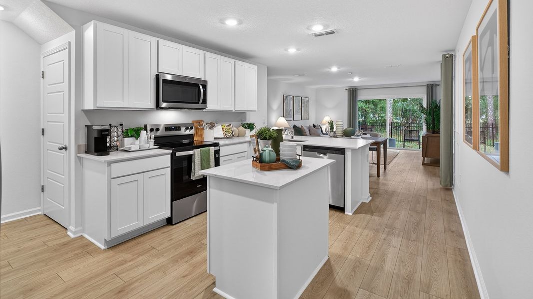 Furnished interior in a model home at Hansen Creek in Jacksonville (Image 3).