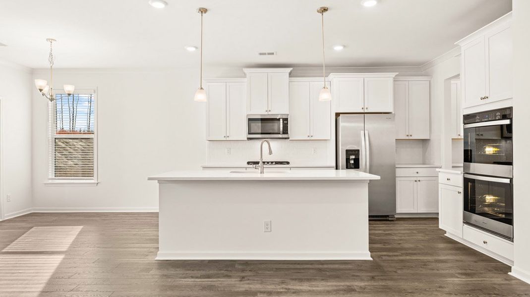 Furnished interior in a model home at Water Oak Estates in Lawrenceville (Image 37).