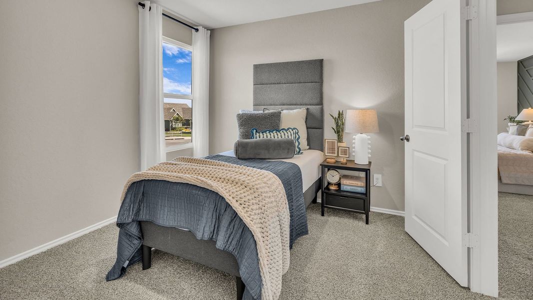 Furnished interior in a model home at Sunset Oaks in Maxwell (Image 34).