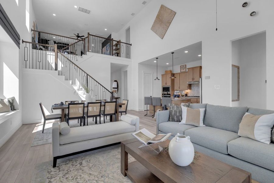 Furnished interior in a model home at Katy Lakes in Katy (Image 18).