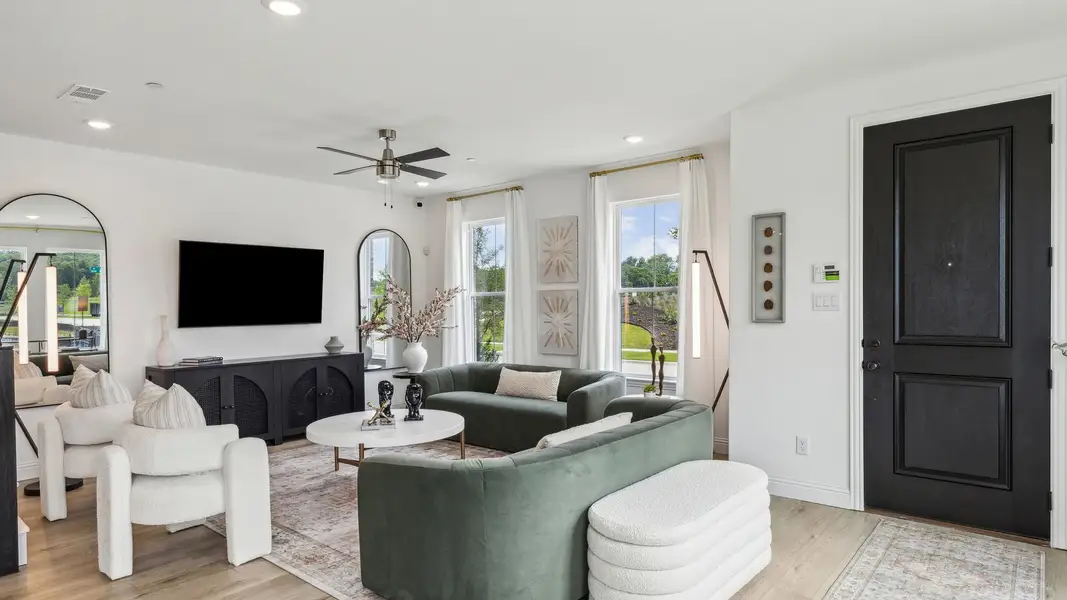 Furnished interior in a model home at Painted Tree – Woodland District in McKinney (Image 7).