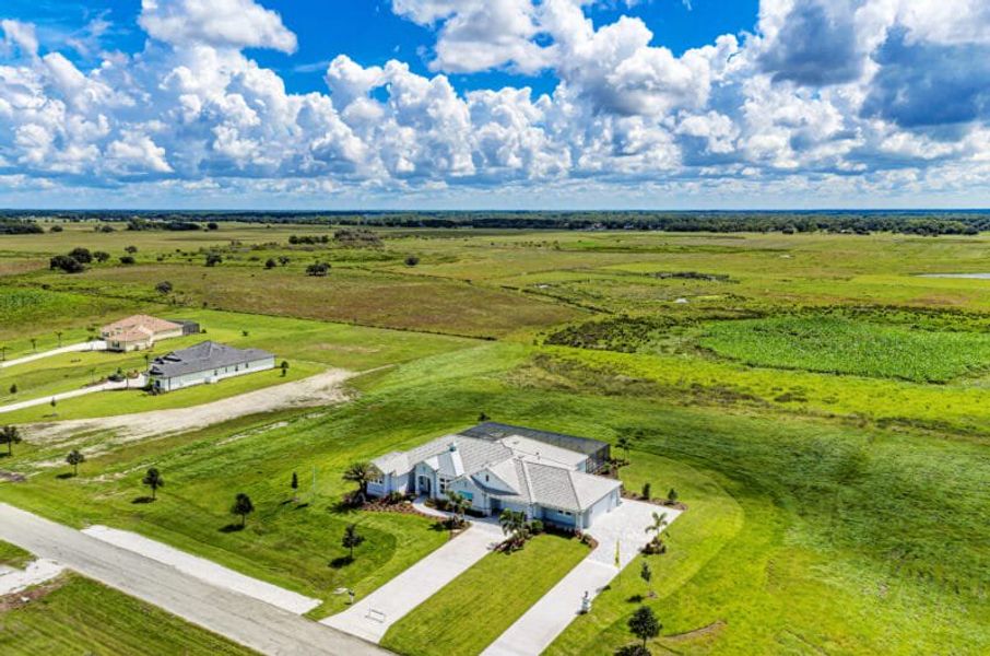 Aerial view of the Hampton Lakes community in Sarasota, FL, showing layout and nearby surroundings (Image 22). Aerial view of the Hampton Lakes community in Sarasota, FL, showing layout and nearby surroundings (Image 22).
