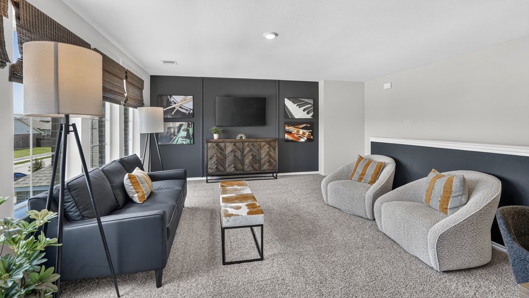 Furnished interior in a model home at Whitewing Trails in Princeton (Image 54). Furnished interior in a model home at Whitewing Trails in Princeton (Image 54).