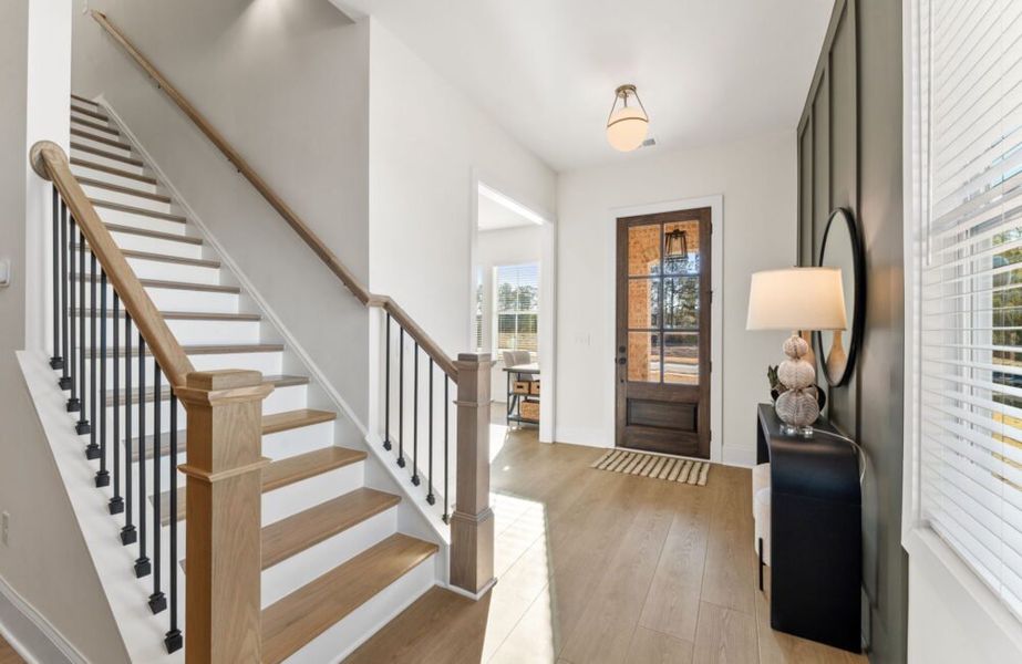 Furnished interior in a model home at The Tillery in Marietta (Image 6).