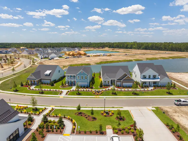 Aerial view of the Marshfield community in Longs, SC, showing layout and nearby surroundings (Image 10). Aerial view of the Marshfield community in Longs, SC, showing layout and nearby surroundings (Image 10).