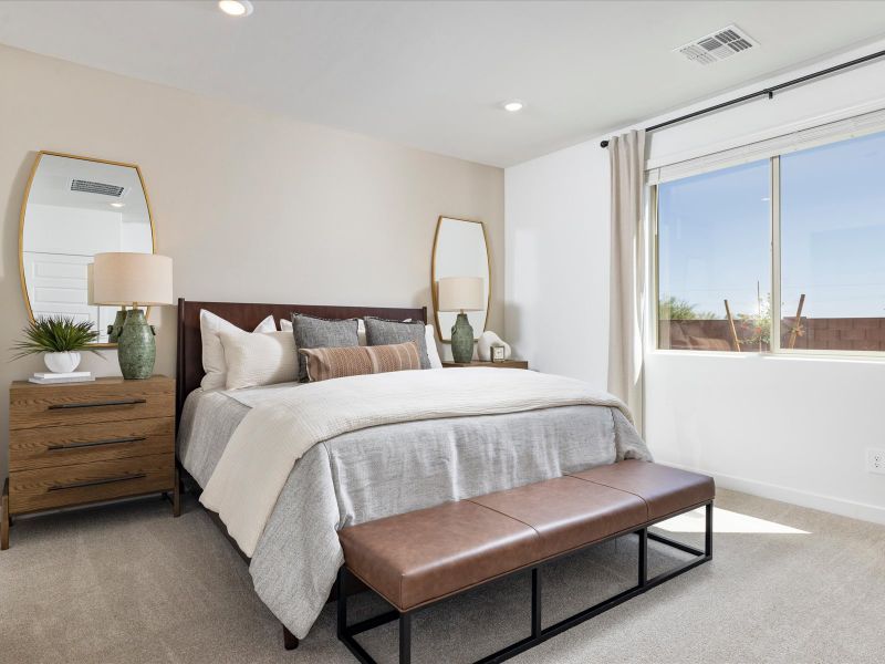 Furnished interior in a model home at Naranja Trails in Oro Valley (Image 17). Furnished interior in a model home at Naranja Trails in Oro Valley (Image 17).