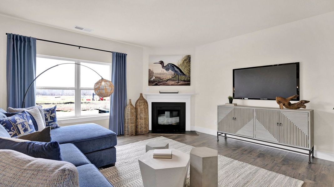 Furnished interior in a model home at Harbor Crest in Ooltewah (Image 19).