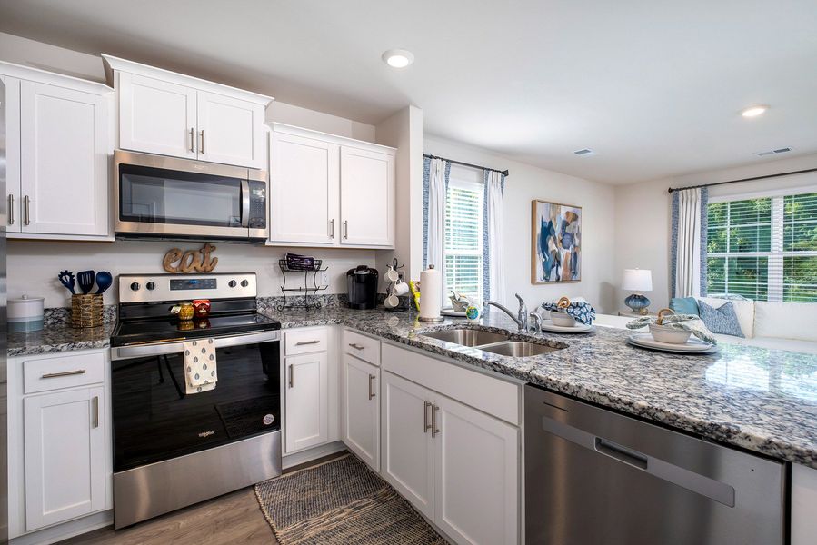 Furnished interior in a model home at Wall Street in Sumter (Image 15).