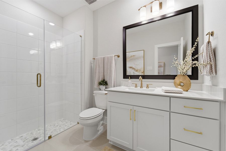 Furnished interior in a model home at Ashland in Angleton (Image 41).