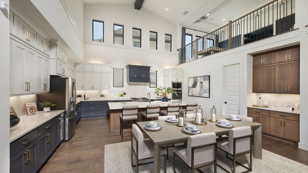 Furnished interior in a model home at Palmera Ridge 60' in Leander (Image 28).