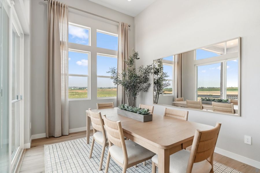 Furnished interior in a model home at Mead Crossing in Mead (Image 4).