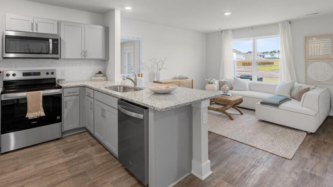 Furnished interior in a model home at The Landing at Sidbury Station in Castle Hayne (Image 9). Furnished interior in a model home at The Landing at Sidbury Station in Castle Hayne (Image 9).