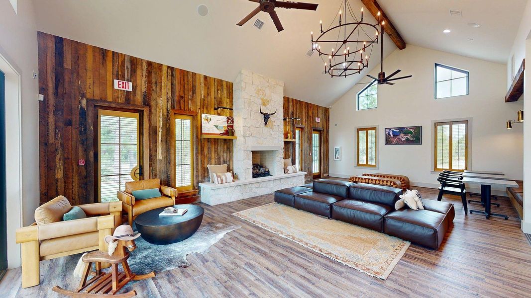 Furnished interior in a model home at Kresston in Montgomery (Image 5).