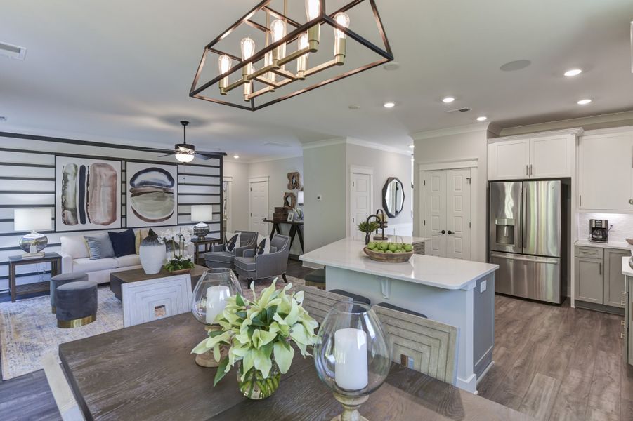 Furnished interior in a model home at Autumn Pond in Blythewood (Image 17).