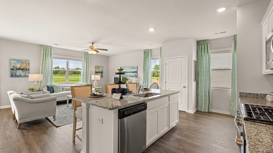 Furnished interior in a model home at Wrenfield at Chanticleer in North Augusta (Image 6). Furnished interior in a model home at Wrenfield at Chanticleer in North Augusta (Image 6).