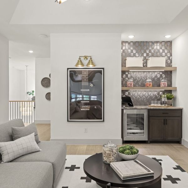 Furnished interior in a model home at StarView in Prosper (Image 12).