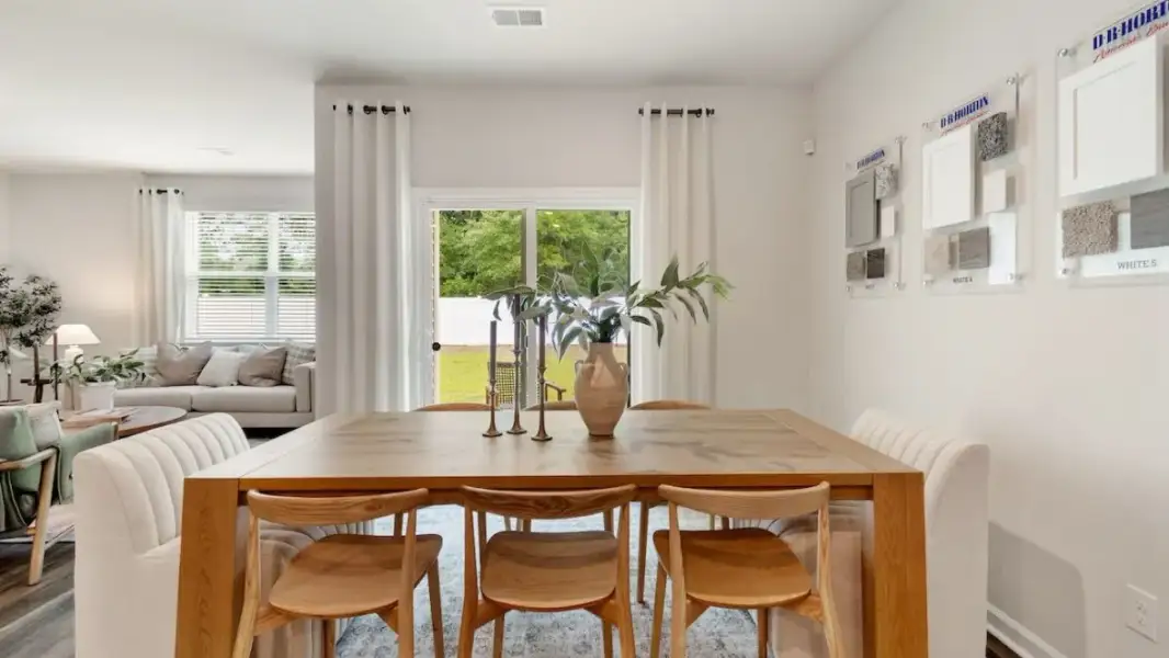 Furnished interior in a model home at Audra Oaks in Denton (Image 11).