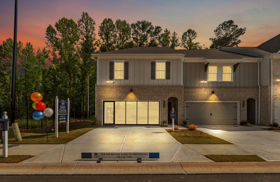 Front exterior of a home in the Wildwood Place community, located in Powder Springs, GA (Image 4).