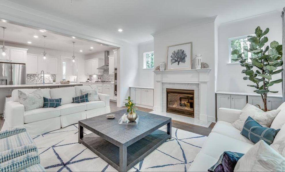 Furnished interior in a model home at Colleton Park in Aiken (Image 38).