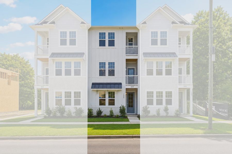 Front exterior of a home in the Downtown Wilmington Collective community, located in Wilmington, NC (Image 11).