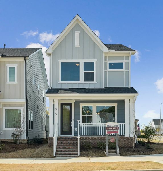 Front exterior of a home in the Carriages at Chatham Park community, located in Pittsboro, NC (Image 34). Front exterior of a home in the Carriages at Chatham Park community, located in Pittsboro, NC (Image 34).