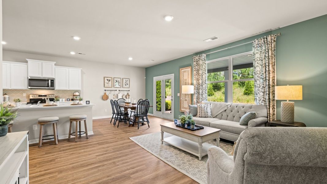 Furnished interior in a model home at Twin Lakes in Hoschton (Image 10).