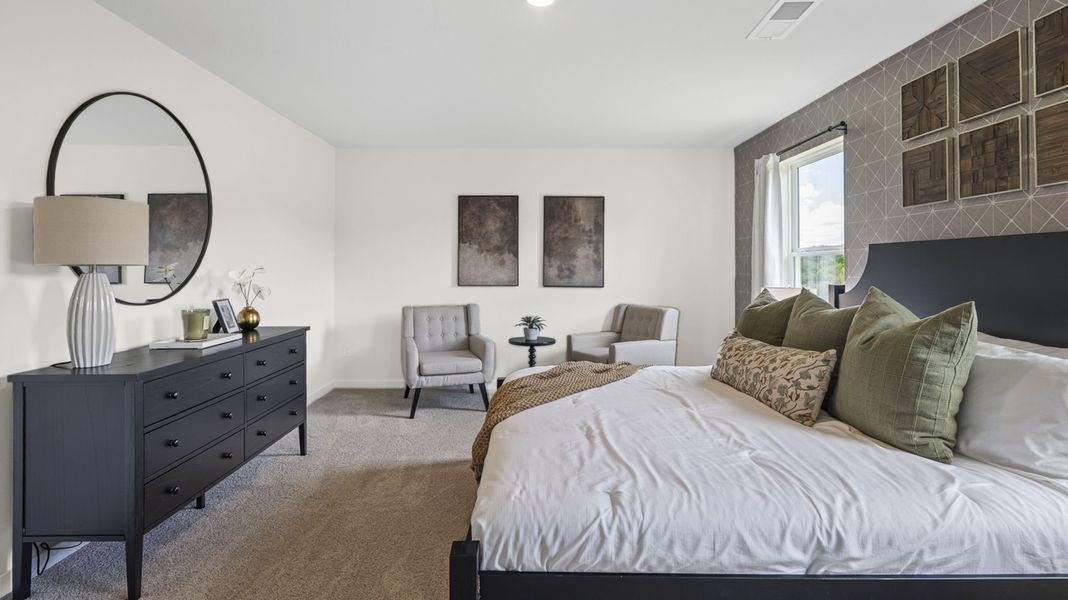 Furnished interior in a model home at The Cove at Thrasher Landing in Hixson (Image 29).