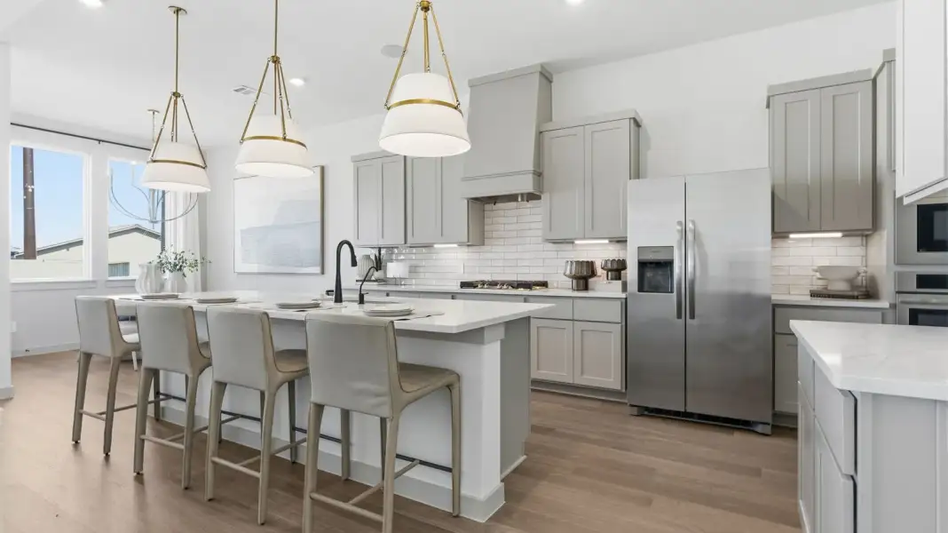 Furnished interior in a model home at Alexander 65' Homesites in Pearland (Image 24).