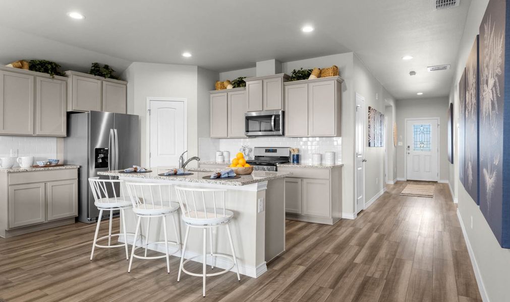 Furnished interior in a model home at Somerset at Sinton in Sinton (Image 23).