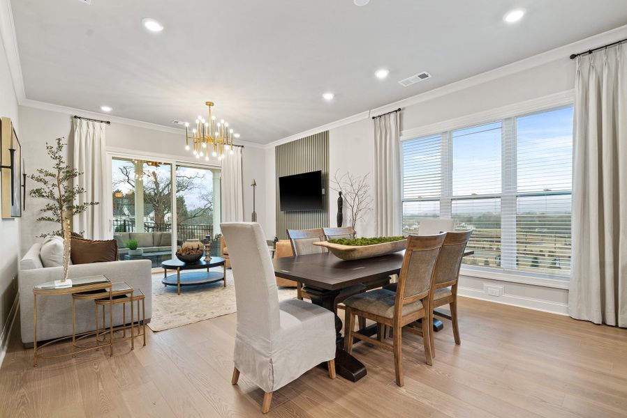 Furnished interior in a model home at Palisades in Cumming (Image 14).
