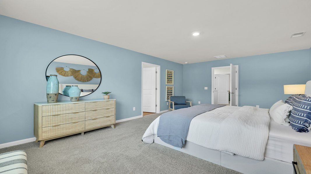 Furnished interior in a model home at Carolina Groves in Moncks Corner (Image 8).