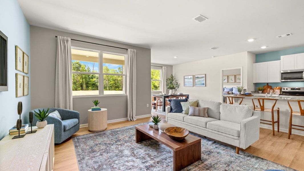 Furnished interior in a model home at Northberry in Rome (Image 34).