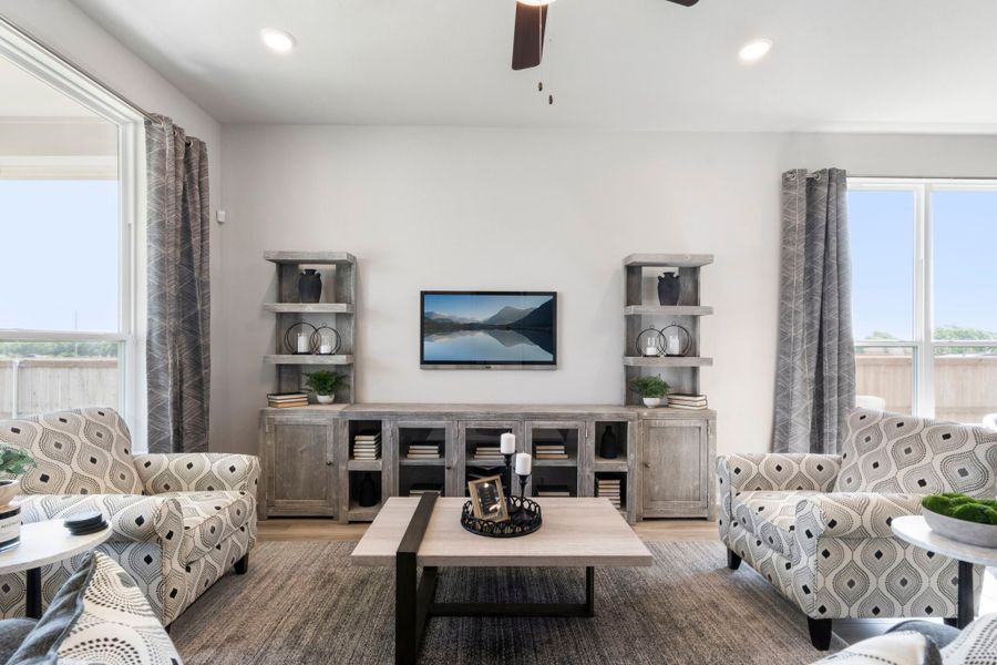 Furnished interior in a model home at Legacy at Park Meadows in Lorena (Image 15).