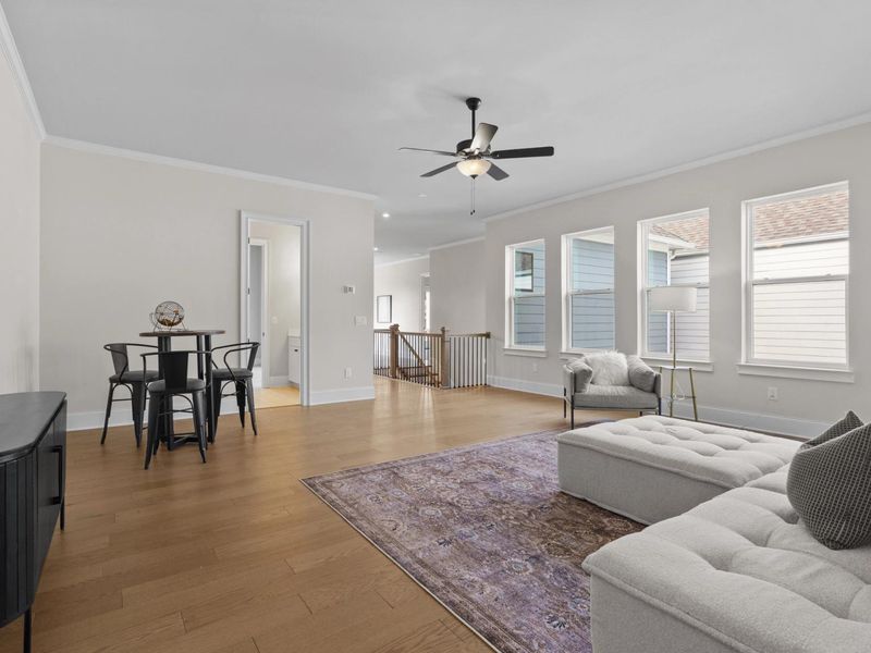 Furnished interior in a model home at The Village at Towne Lake in Woodstock (Image 21).